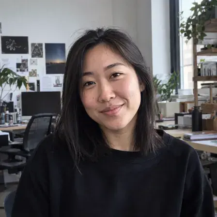 Designer in an everyday workspace
